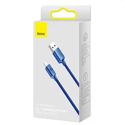 Кабель Baseus Crystal Shine Series Fast Charging Data Cable USB to Type-C 100W 2 м блакитний - мініатюра 2