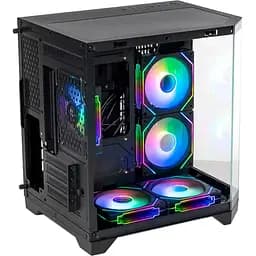 Корпус QUBE CRYSTAL ARGB Black (CRYSTAL_GBNU3) Без БП - мініатюра 5