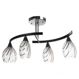 Люстра потолочная Brille классическая E14 40W CH+W (LK-247C/4)