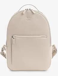 Кожаный рюкзак Groove M светло-бежевый зернистый.