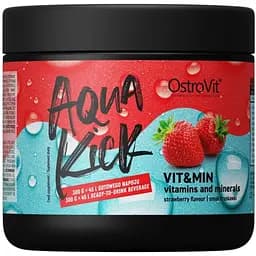 Вітаміни та мінерали OstroVit Aqua Kick VIT&amp;amp;MIN 300 грам - полуниця