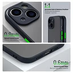 Чехол-накладка для Realme C53/C51/Note 50, Frosted Matte, синий, противоударный чехол с защитой всего корпуса, термополиуретан TPU + поликарбонат PC, ArmorStandart (ARM72390) - мініатюра 3