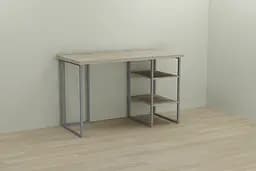 Компьютерный стол Ferrum-decor Кевин 75x100x60 серый ДСП Дуб Сонома 32мм (FRD-101716)