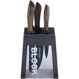 Набір кухонних ножів Kamille: 5 ножів + підставка 5166 (KM-5166)