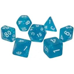 Набор кубиков Glitter 7 Dice Set - Light Blue , 7 шт. (g7dglit06)