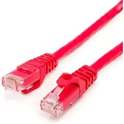 Патч-корд UTP Atcom RJ45, Cat.6, мідь, 2 м, червоний (9215)