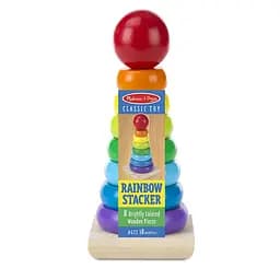 Пірамідка Melissa&Doug дерев'яна райдужна (MD10576) - мініатюра 4