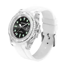Наручний годинник чоловічий 9007 White-Black Sanda acs0030966 - мініатюра 2