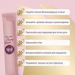Ласощі для котів Delickcious крем курка з ананасом 4 шт. х 15 г - мініатюра 4