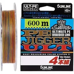 Шнур Sunline PE-Jigger ULT 600 m multicolor #2.0/0.235 mm 35lb/15.5 kg (1013-1658.10.92)
