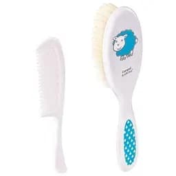 Щітка для волосся з гребінцем м'яка Tigres Canpol babies 2/417 Блакитний (2000989819011)