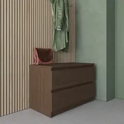 Комод Vays R-19, 2 шухляди без ручок, ЛДСП, 80×40×53 см - для передпокою, спальні, вітальні - мініатюра 6