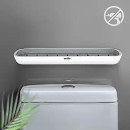 Полиця велика МВМ My Home BP-18 клейка біла з сірим (BP-18 WHITE/GRAY) - мініатюра 5