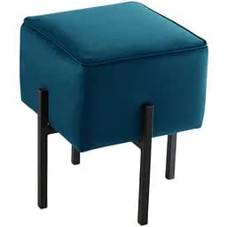 Пуф J-line на металевих ніжках яскраво-синій (983372)