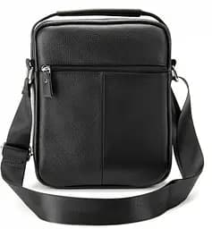 Чоловіча сумка з натуральної шкіри Tiding Bag Чорна