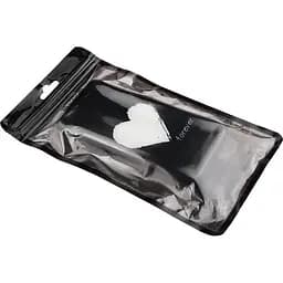 Чохол-накладка Toto Glass Fashionable Case Apple iPhone 6/6S White Heart on Black - мініатюра 2