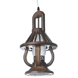 Люстра підвісна Brille дерев'яна E14 60W BR (KL-164S/1)