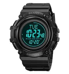 Годинник чоловічий спортивний Skmei 2233 compass з компасом (Чорний) - мініатюра 3