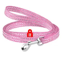 Поводок для кошек и мелких пород собак из восстановленного хлопка Waudog Re-cotton светоотражающий XS Ш 10 мм Д 200 см (4823089356365)