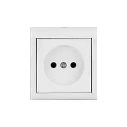 Розетка Ovivo Electric Nivo, одинарна, накладна, біла  - мініатюра 2