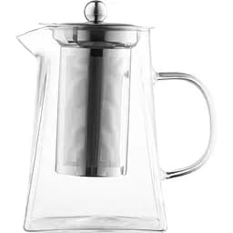 Заварник Ardesto Gemini Roma 950 мл боросилікатне скло нержавіюча сталь прозорий