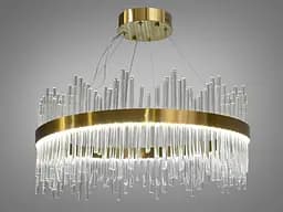 Стильна світлодіодна люстра в спальню 140 Вт Diasha 839/600BR