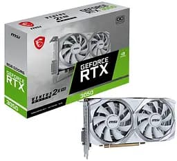 Відеокарта MSI RTX 3050 8GB VENTUS 2X XS WHITE OC (RTX 3050 VENTUS 2X XS WH 8G OC) (GDDR6, 128 bit, PCI-E v4.0 x8) - мініатюра 5