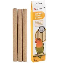 Flamingo sanded perch covers жердочка с песчаным покрытием для птиц 18 мм 3 ед
