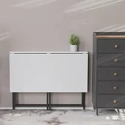 Стіл розкладний Моріс Ferrum-decor 750x1000x600 Чорний метал ДСП Біле 16 мм (FRD-104669) - мініатюра 10