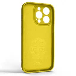 Силиконовый чехол для Apple iPhone 14 Pro, Icon Ring, желтый, панель-накладка, с кольцом-подставкой на 360°, противоударный, возможность использования магнитных держателей, ArmorStandart (ARM68711) - мініатюра 2