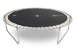 Батут Hop-Sport 14ft (427см) чорно-зелений з зовнішньою сіткою - мініатюра 9