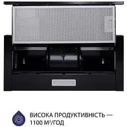 Витяжка телескопічна Minola HTL 5714 BL 1100 LED - мініатюра 3