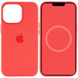 Чохол Epik Silicone case AAA with Magsafe and Animation для Apple iPhone 15 Pro 6.1 Червоний/Guava
