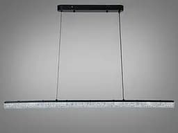 Підвісна LED-люстра Diasha XH1001/1000BK, чорна, 100x4 см, 28 W - мініатюра 5