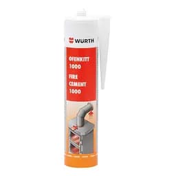 Герметик високотемпературний Wurth Fire Cement 1000 сірий чавун 310 мл (арт. 08932900)