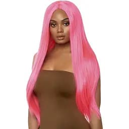 Перука Leg Avenue Long straight center part wig neon 33″ pink