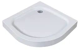 Душовий піддон Eger Tisza 90x90 напівкруглий white 599-0909R білий