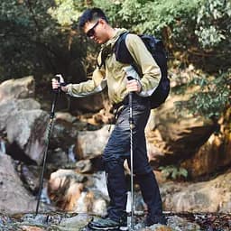 Трекінгова палиця Naturehike CNK2450DS013, 115-135 см, чорна - мініатюра 5