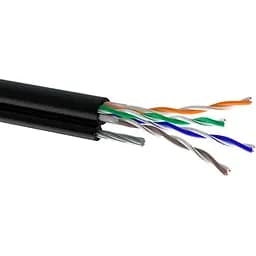 Кабель Одескабель КППт-ВП (100) 4x2x0,51 (U/UTP-cat.5E), СU, ізоляція ПЕ, з трос. 7x0,5 мм, для зовн. раб., 500 м