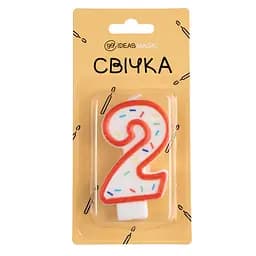 Свічка-цифра "2" 7 см