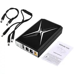 ДБЖ UPS DC 18W 10400mAh для роутера, терміналу, камери DCP-018W / DC5.5x2.5mm: 5V / 9V / 12V / USB / LED без блока живлення Black - мініатюра 4