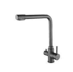 Змішувач для кухні Wezer з підключенням до фільтру EKO4C-01-GUNGREY