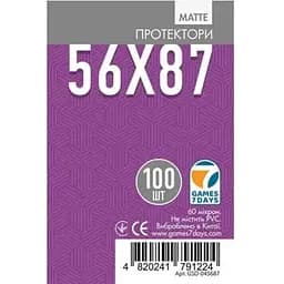 Аксессуар Games 7 Days Протекторы для карт Games7Days матовые 56 х 87 мм Standard USA, 100 шт. matte (GSD-045687)