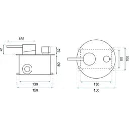 Змішувач для ванни прихованого монтажу Rea Lungo (Rea-P4563) золотий - глянцевий - мініатюра 6