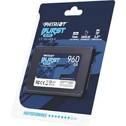 SSD накопичувач Patriot Burst Elite 960GB (PBE960GS25SSDR) [153125] - мініатюра 5