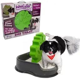 Woofaloo Dog Toilet вуфалу туалет C деревом столбиком для кобелей собак малых и средних пород 36х55х45.5 см