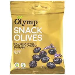 Оливки Olymp черные вяленые с лавандой и травами 70 г (762478)