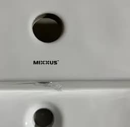 Умивальник меблевий Mixxus Premium Style-1503 800x480x190 мм з отвором під змішувач і переливом MP6500, Білий - мініатюра 8