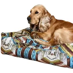 Лежак для собак DIEGO rest + «Візерунок різнокольоровий» - 2-розмір