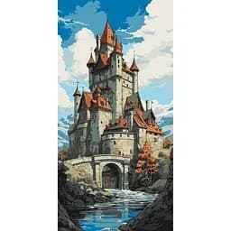 Картина за номерами Казковий замок Art Craft 11067-AC 40x80 см